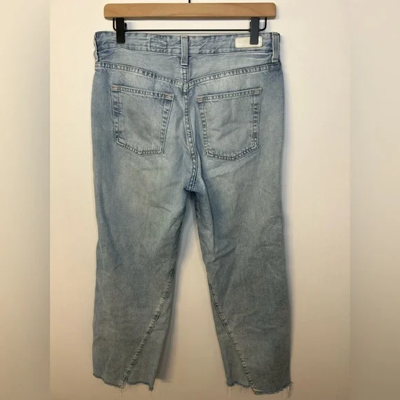 AG Twisted Alexxis High Rise Vintage Fit Straight Jeans in Sphinx Wash, Size 29 - Picture 9 of 13